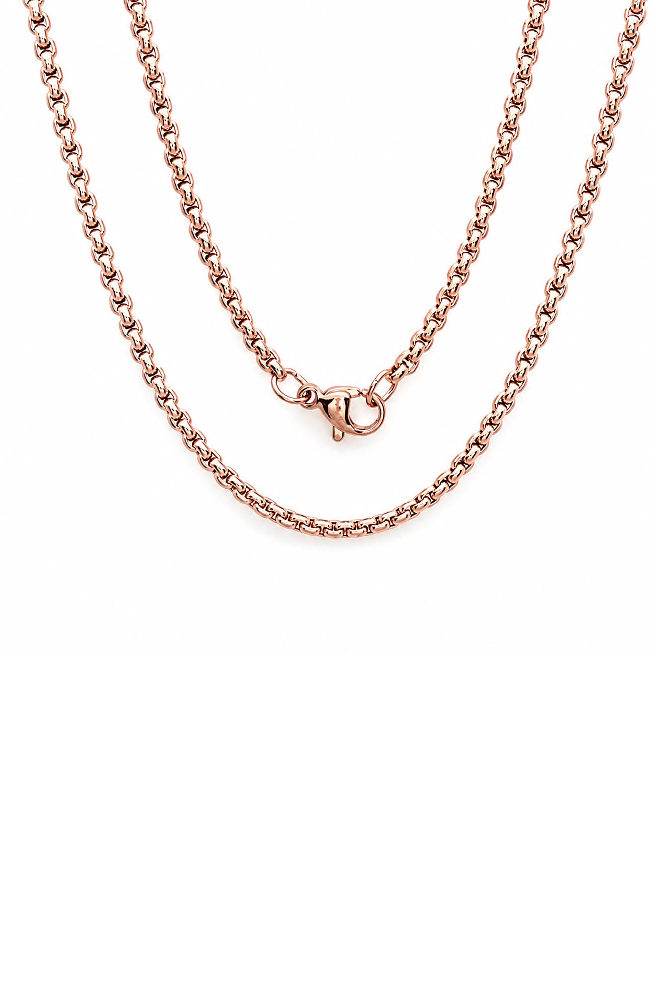 Stainless Steel Box Chain Necklace