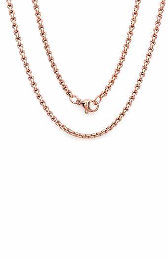 Stainless Steel Box Chain Necklace