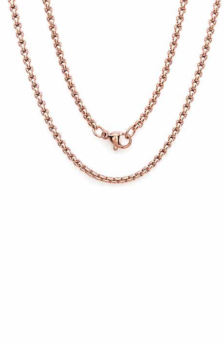 Stainless Steel Box Chain Necklace