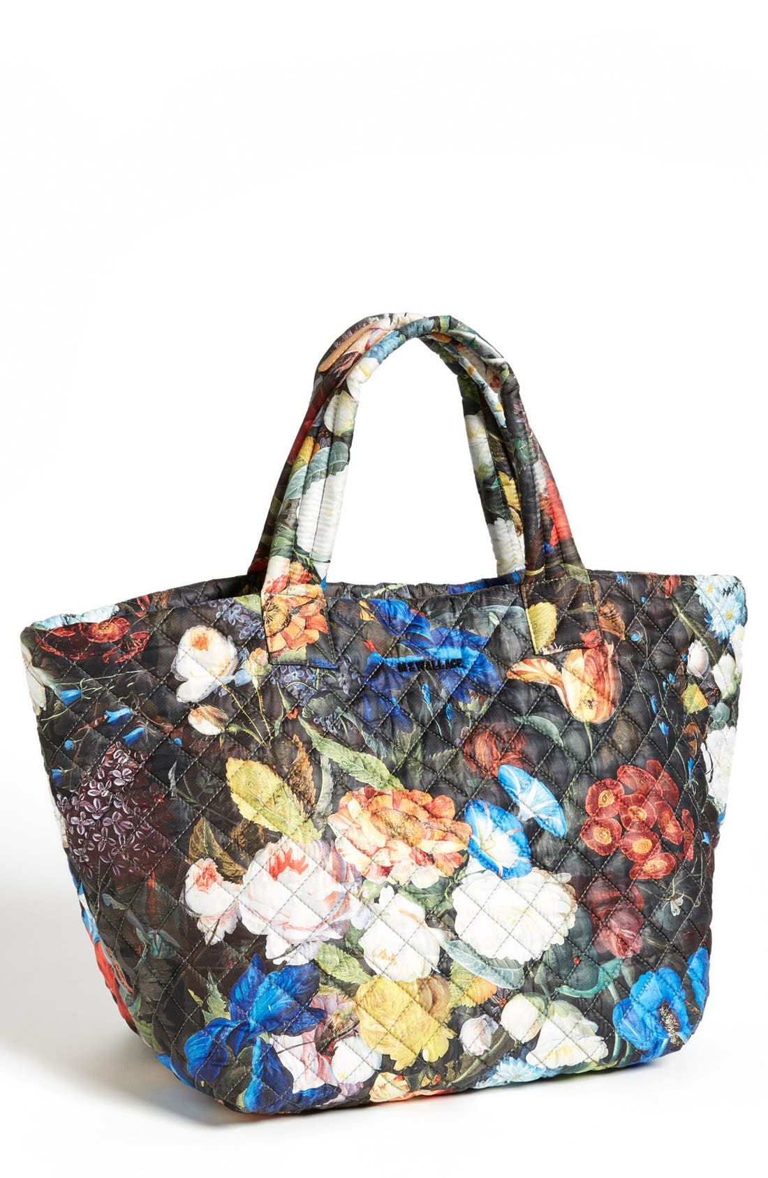 'Medium Floral Oxford - Metro' Quilted Tote (Nordstrom Exclusive), Main, color, FLORAL OXFORD