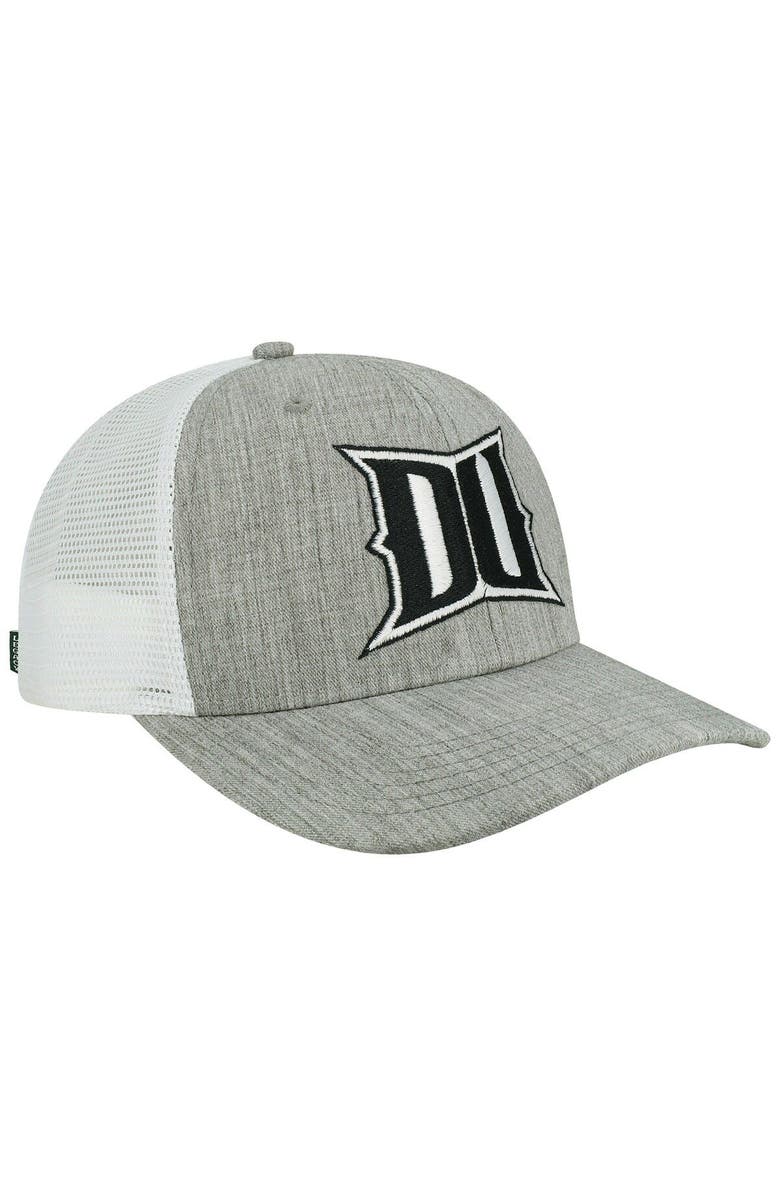 LEGACY ATHLETIC Men's Legacy Athletic Heather Gray/White Drexel Dragons The Champ Trucker Snapback Hat, Alternate, color, Heather Gray