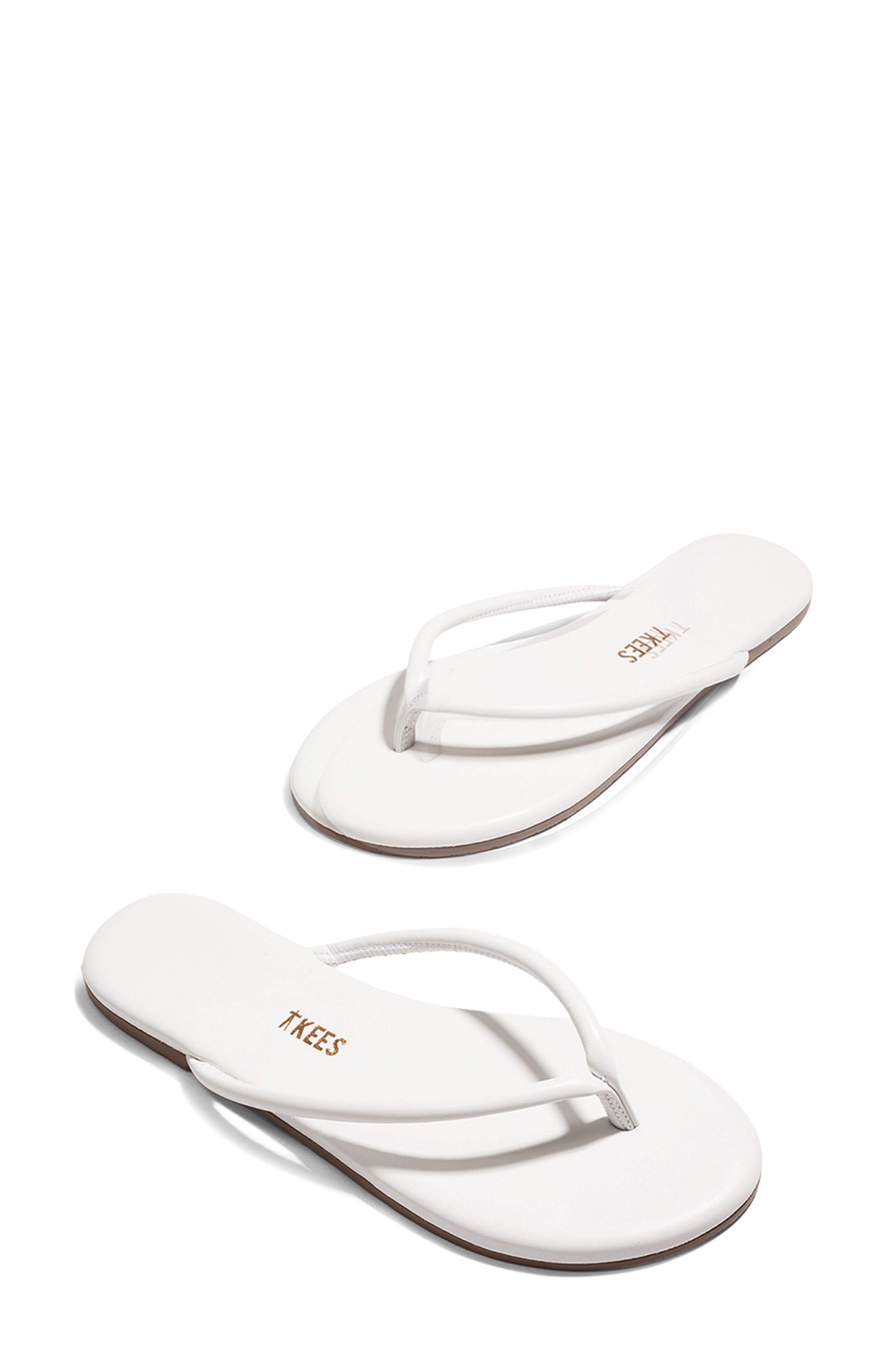 TKEES Lily Tubular Flip Flop, Alternate, color, White