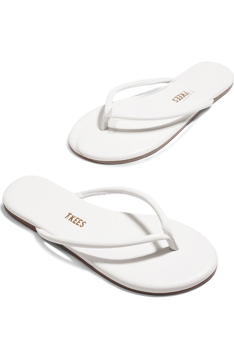 TKEES Lily Tubular Flip Flop, Alternate, color, White