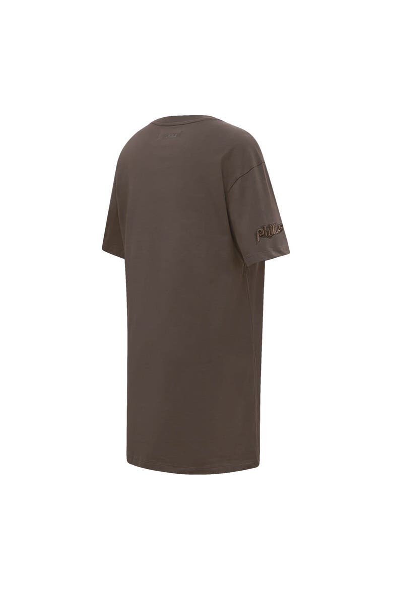 Women's Pro Standard Brown Philadelphia Phillies Neutral T-Shirt Dress, Alternate, color, Brown