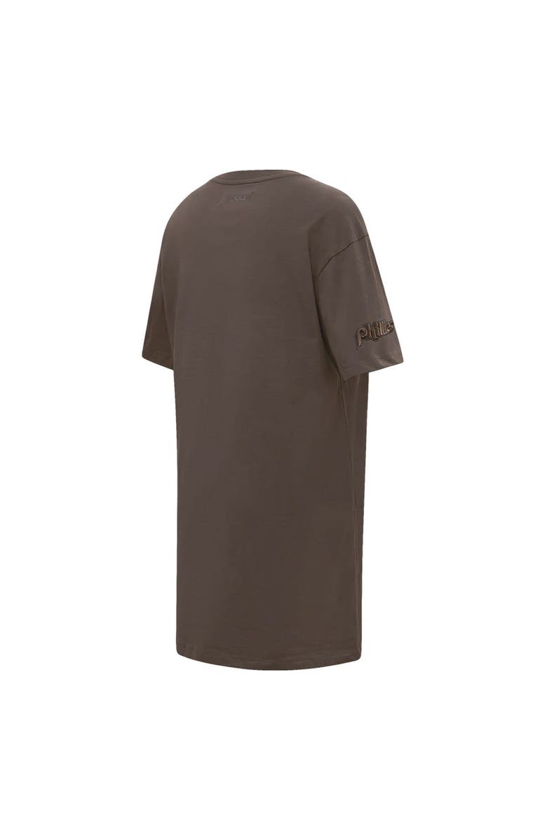 PRO STANDARD Women's Pro Standard Brown Philadelphia Phillies Neutral T-Shirt Dress, Alternate, color, Brown