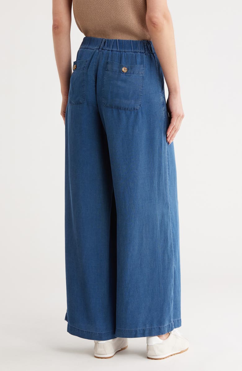 Wide Leg Chambray Pants
