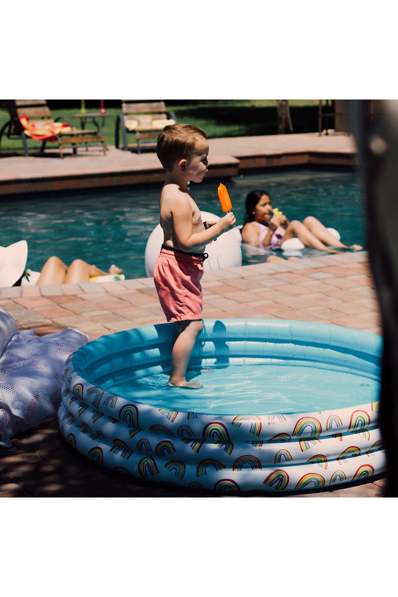 Happy Days Aqua Rainbow 46" Mini Pool, Coconut Float, Ages 5+, Alternate, color, Multicolored