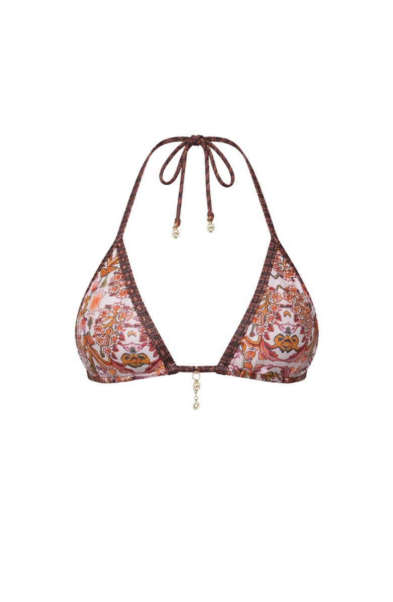 Ivy Swimwear Maya Bikini Top, Main, color, Brown Mosaic