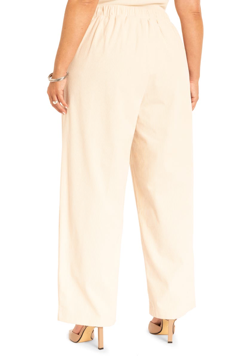 ELOQUII Corduroy Wide Leg Pants, Alternate, color, 