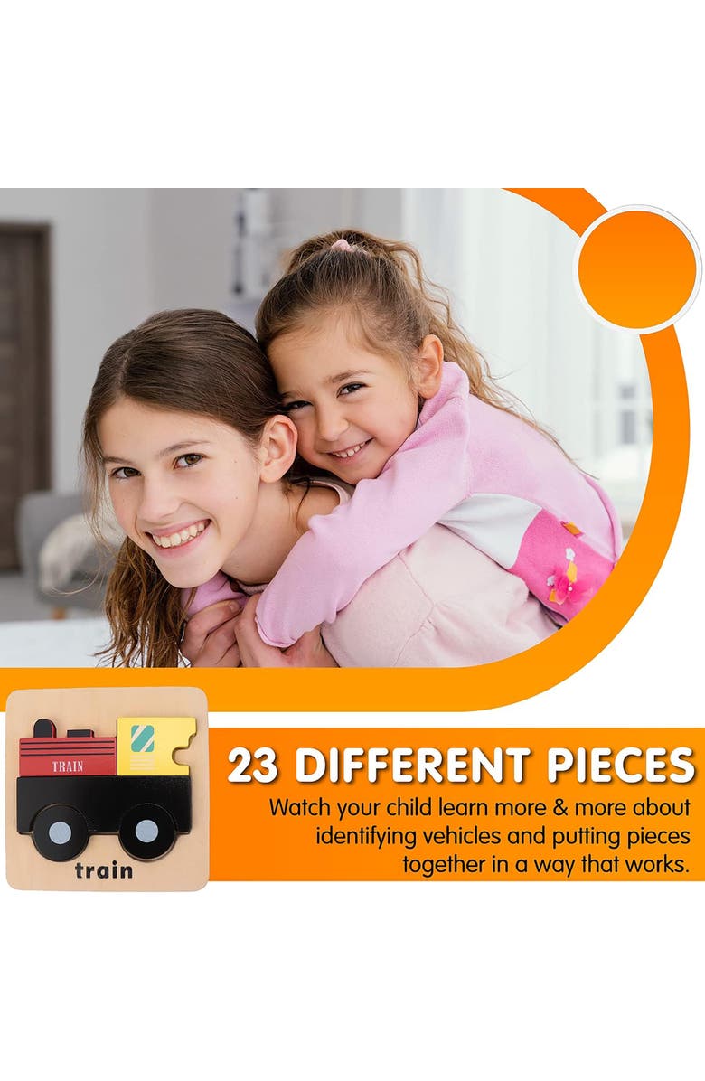 Leo & Friends Transportation Playset, 71-Pieces, Made for Kids 3-Years-Old+, Alternate, color, Red