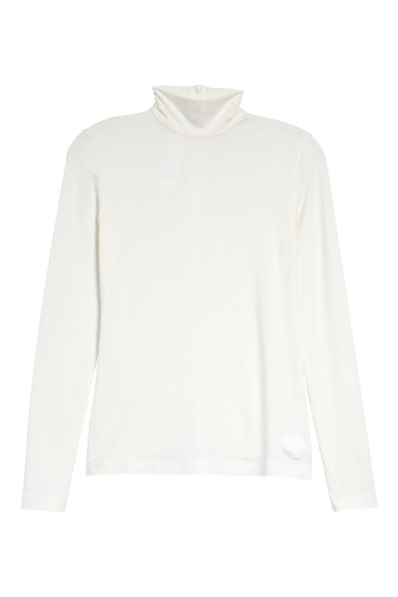 Mock Neck Stretch Modal Top, Alternate, color, 211 OFF WHITE