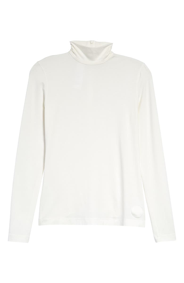 Akris punto Mock Neck Stretch Modal Top, Alternate, color, 211 Off White
