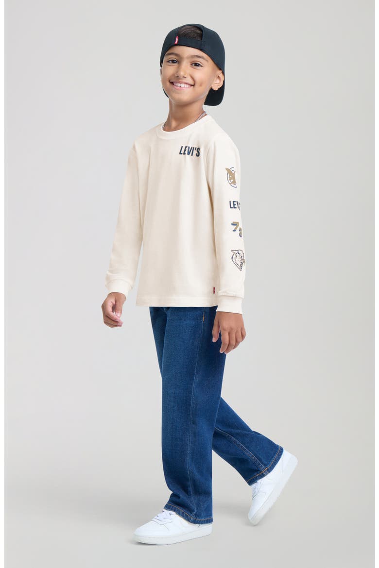 Kids' Collegiate Icons Graphic T-Shirt, Alternate, color, LEVIS EGRET