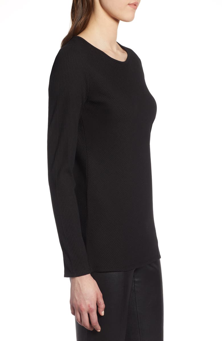 Halogen<sup>®</sup> Long Sleeve Knit Cotton Tee, Alternate, color, 