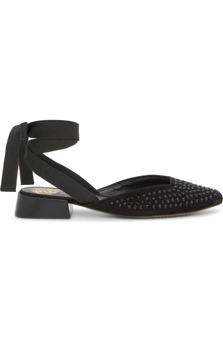 Vince Camuto Kayla Bow Ankle Strap Sandal, Alternate, color, Black