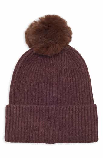 Ladder Knit Pom Beanie