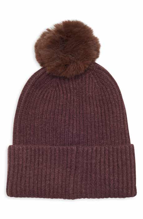 Ladder Knit Pom Beanie