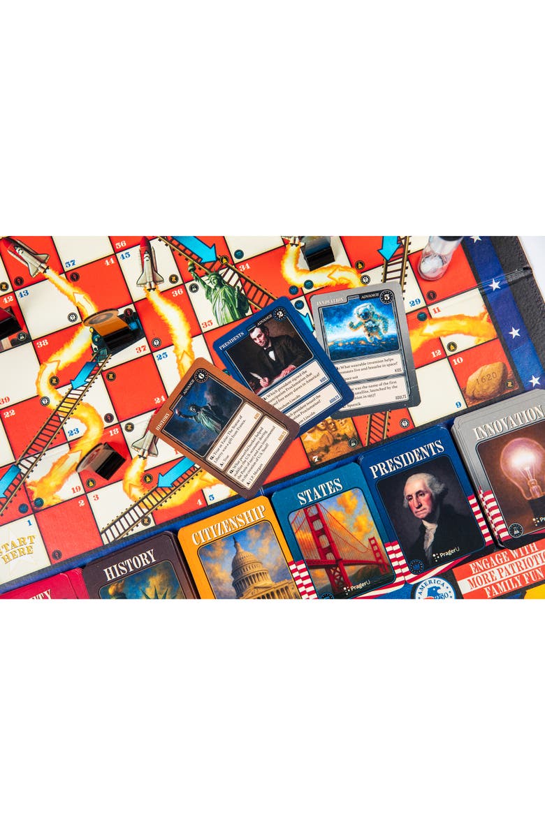 PragerU Celebrate America Race to the White House Board Game, Alternate, color, Multicolored