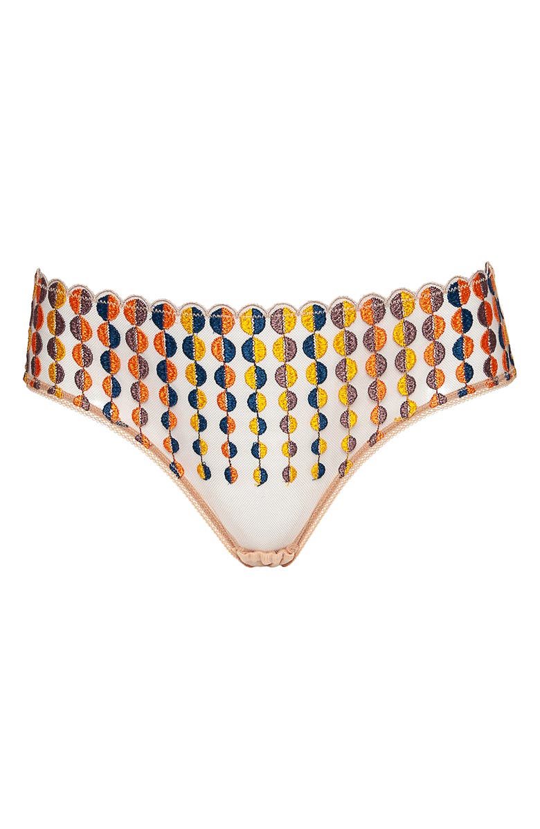 Huit Deco Dots Bikini Briefs, Alternate, color, Forest Green
