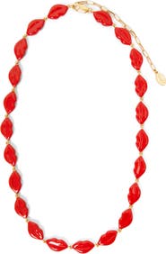 Clare V. Le Lips Necklace