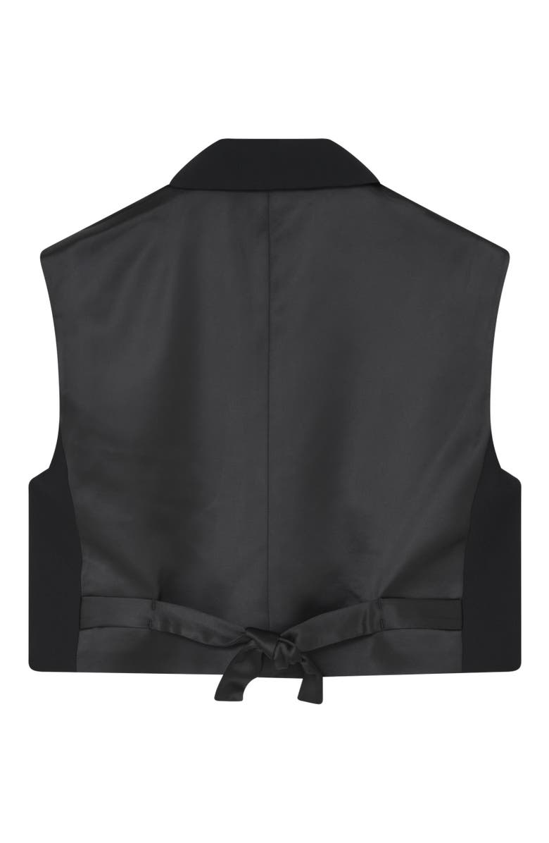 DAY Birger et Mikkelsen Marnie Cropped Gabardine Waistcoat, Alternate, color, Black