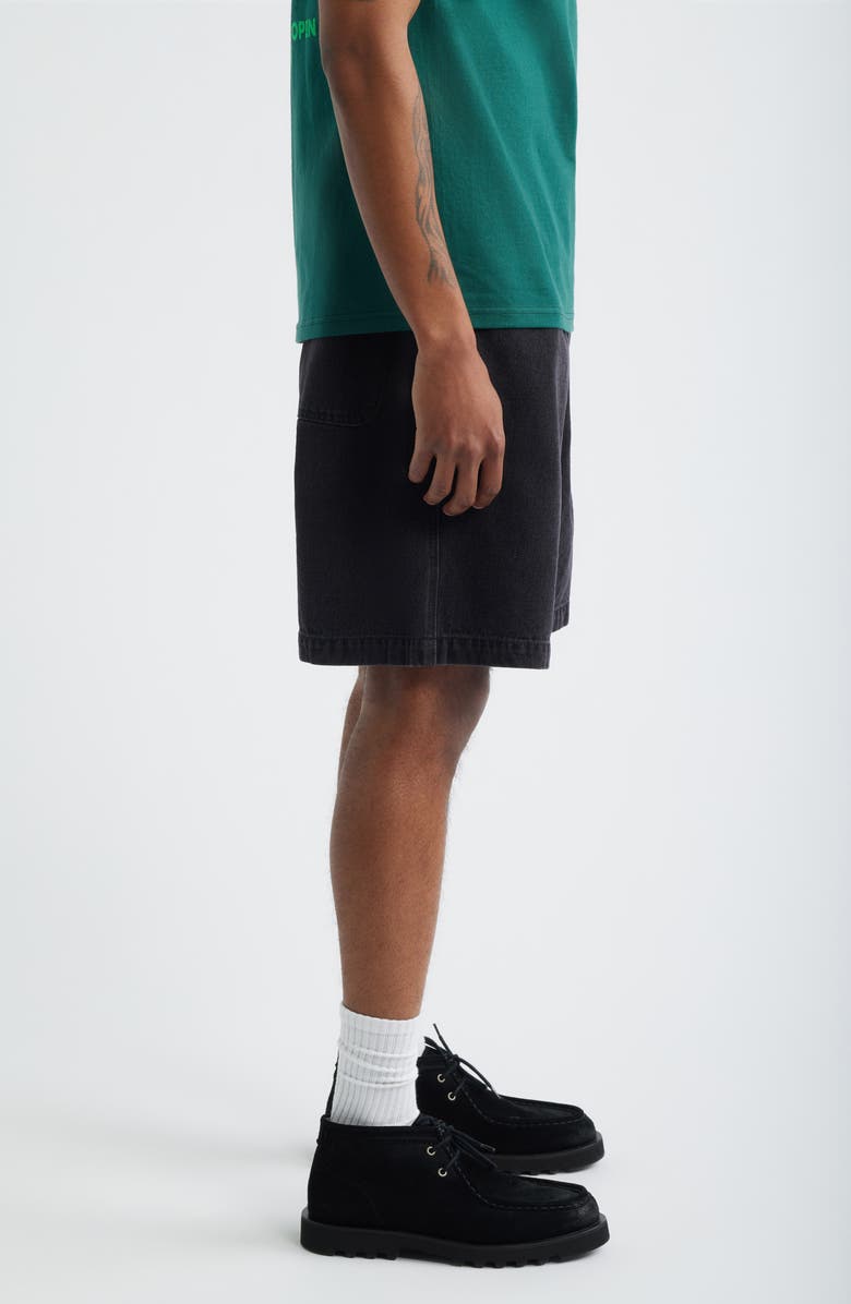 Obey Easy Pull-On Denim Shorts, Alternate, color, Washed Black