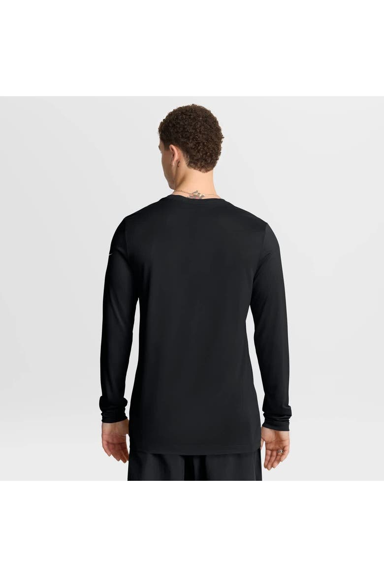 Men's Nike Black Carolina Panthers Primetime Legend Icon Performance Long Sleeve T-Shirt, Alternate, color, Black