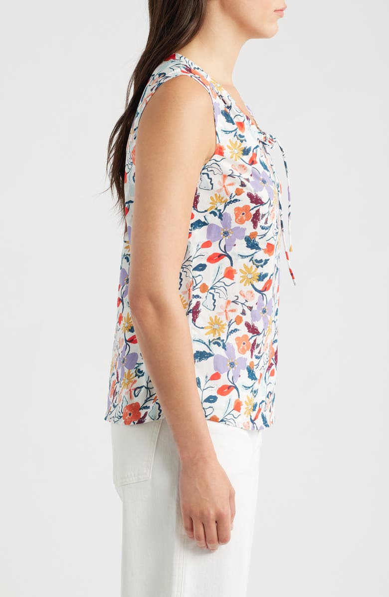 Seasalt Cornwall Cobbs Well Floral Print Top, Alternate, color, Winding Meadow Mix