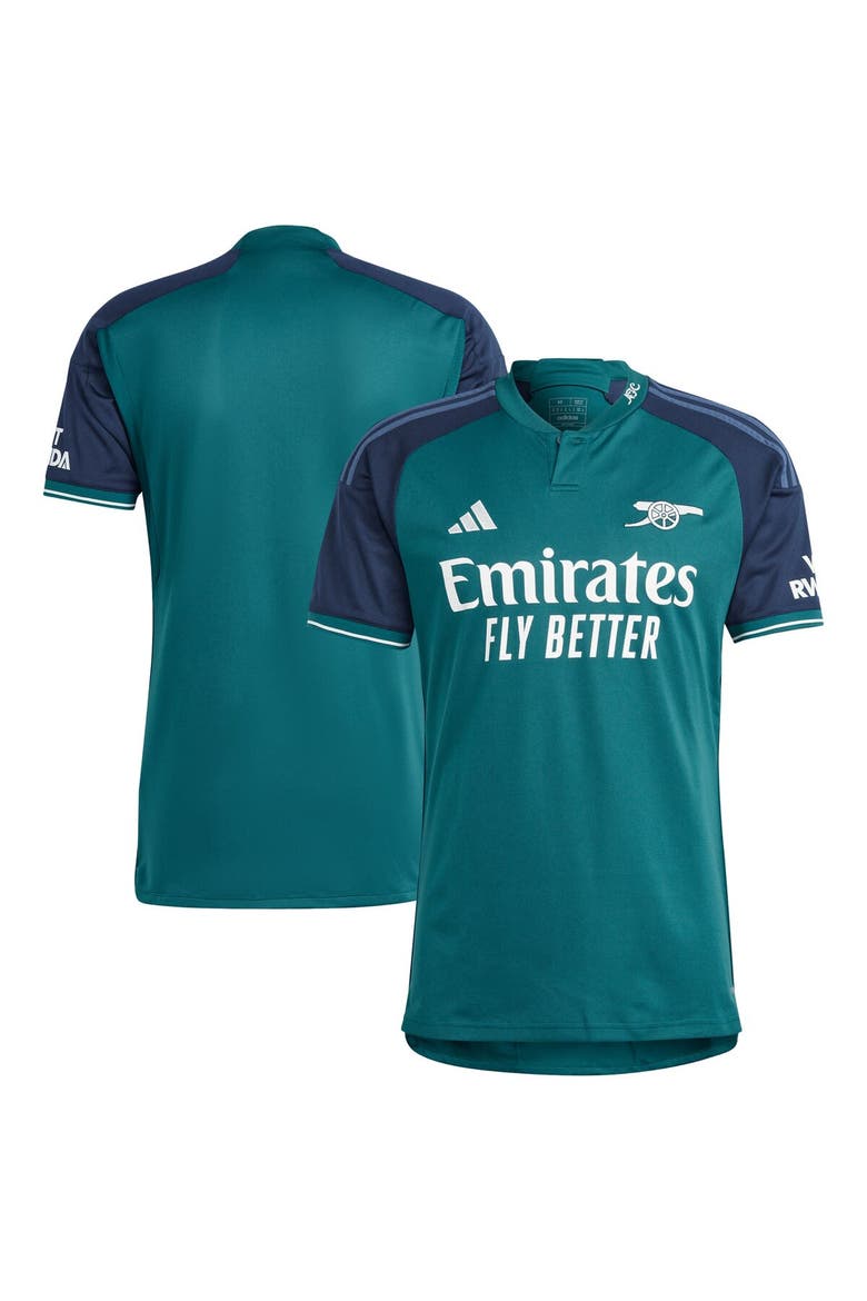 Men's adidas  Green Arsenal 2023/24 Third Replica Jersey, Alternate, color, Green
