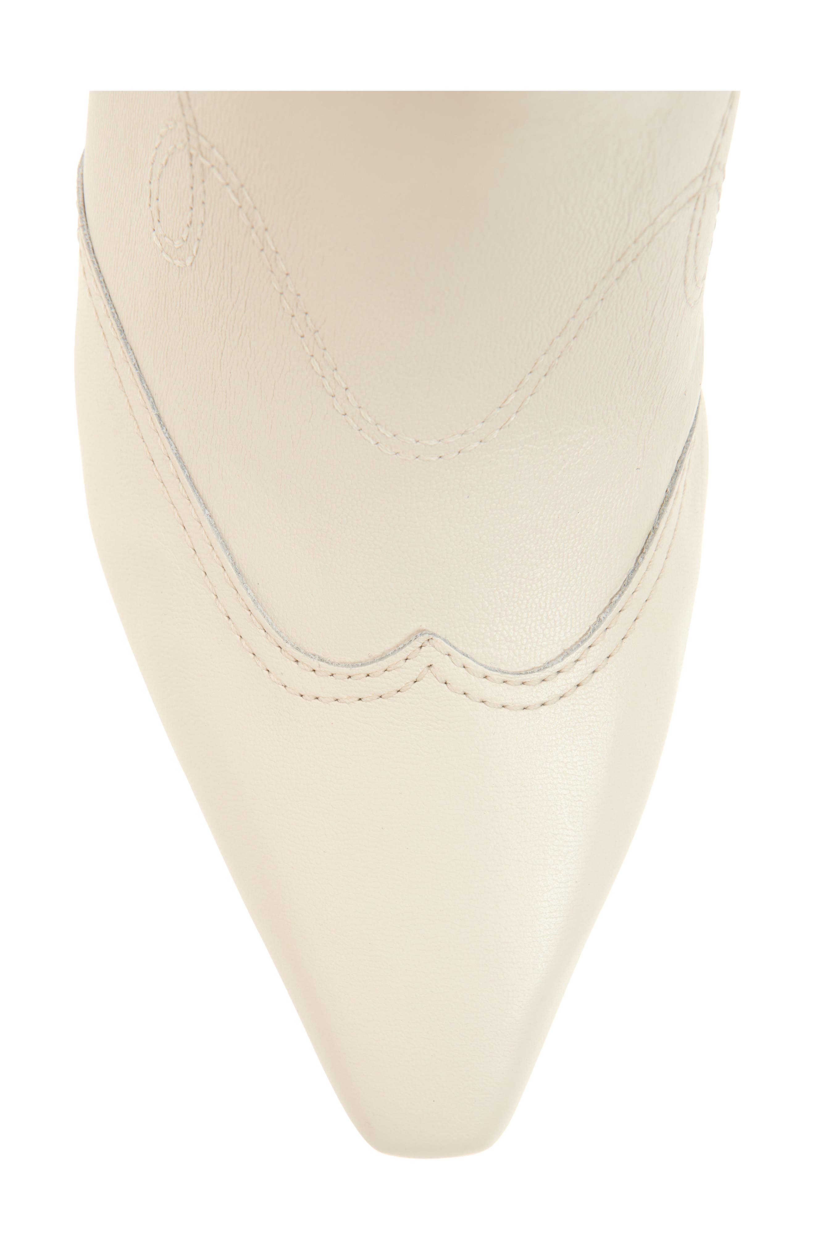 Dolce Vita Tavla Western Boot, Alternate, color, Platinum Distressed Leather