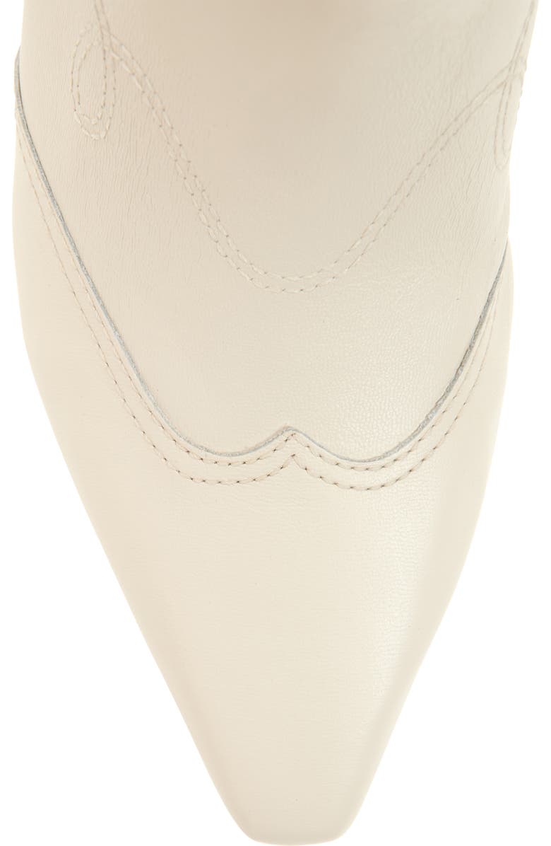 Dolce Vita Tavla Western Boot, Alternate, color, Platinum Distressed Leather