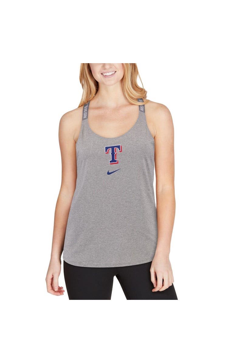 Nike Women's Nike Charcoal Texas Rangers Elastika Performance Tank Top, Alternate, color, 
