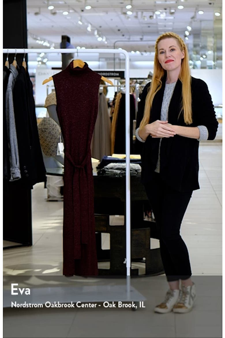 Zoelle Glitter Knit Sweater Dress video