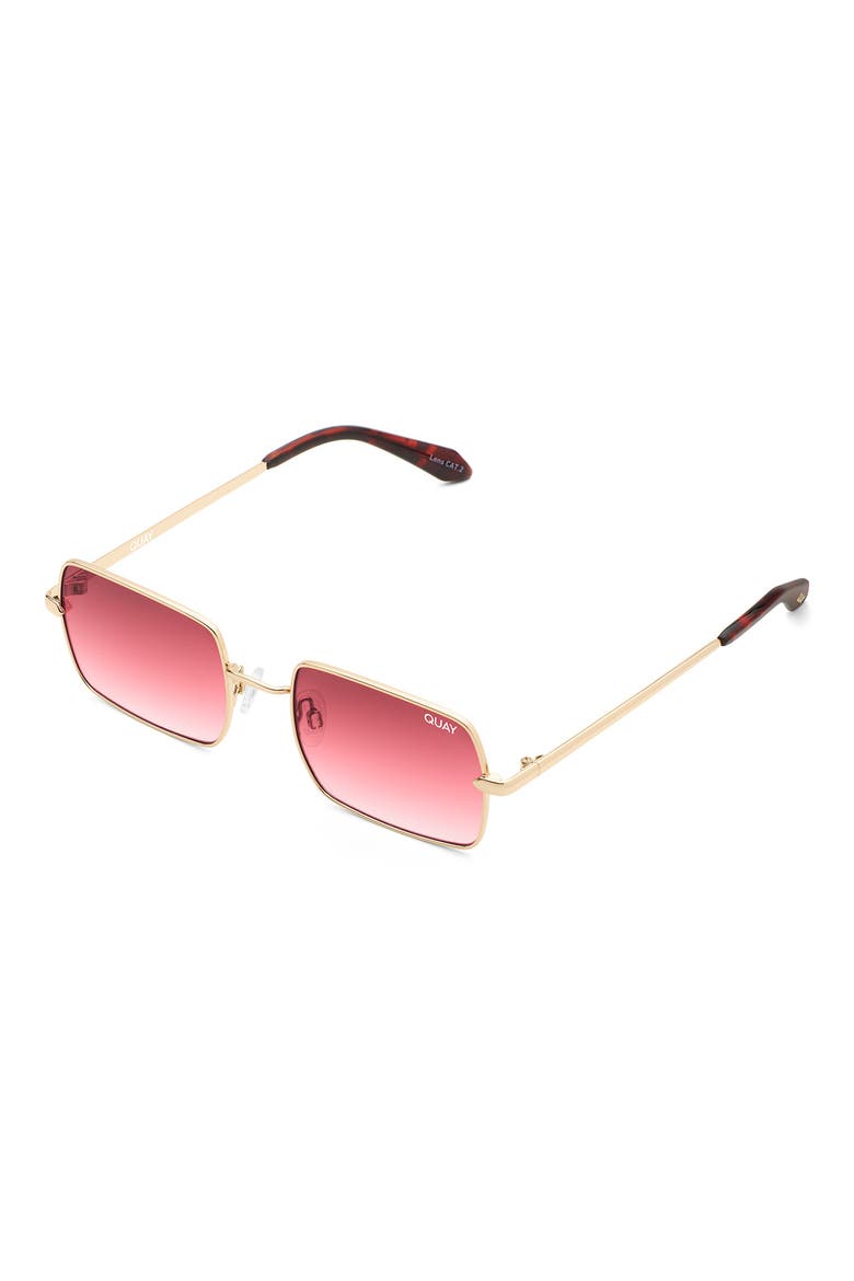 TTYL 57mm Square Sunglasses, Alternate, color, GOLD / PINK