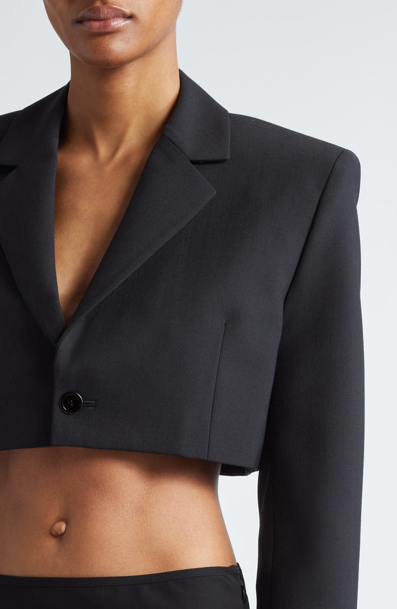 Nensi Dojaka Tailored Crop Blazer, Alternate, color, 