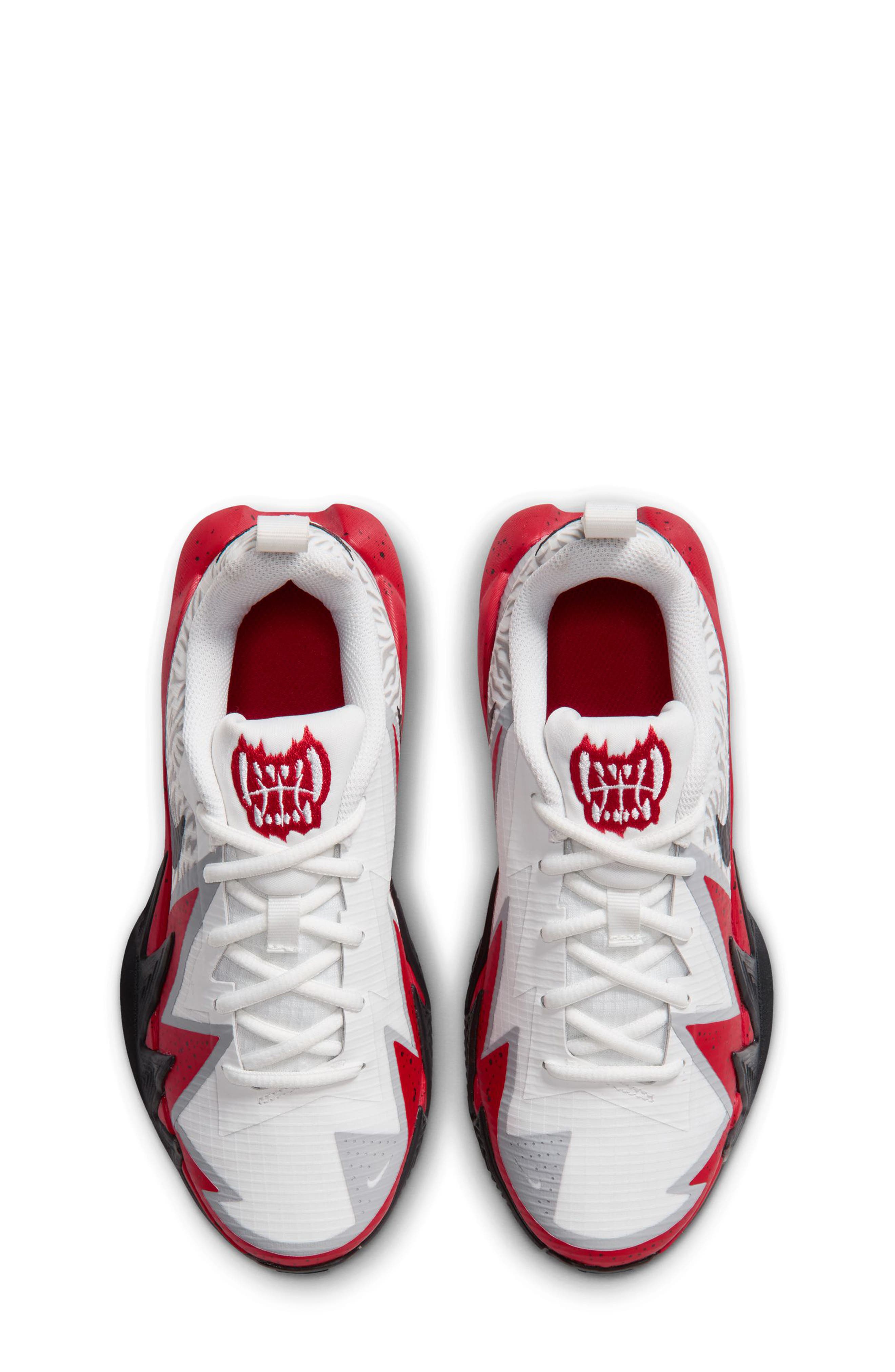 Kids' S.T. Dynamite Basketball Shoe, Alternate, color, WHITE/ BLACK/ UNIVERSITY RED