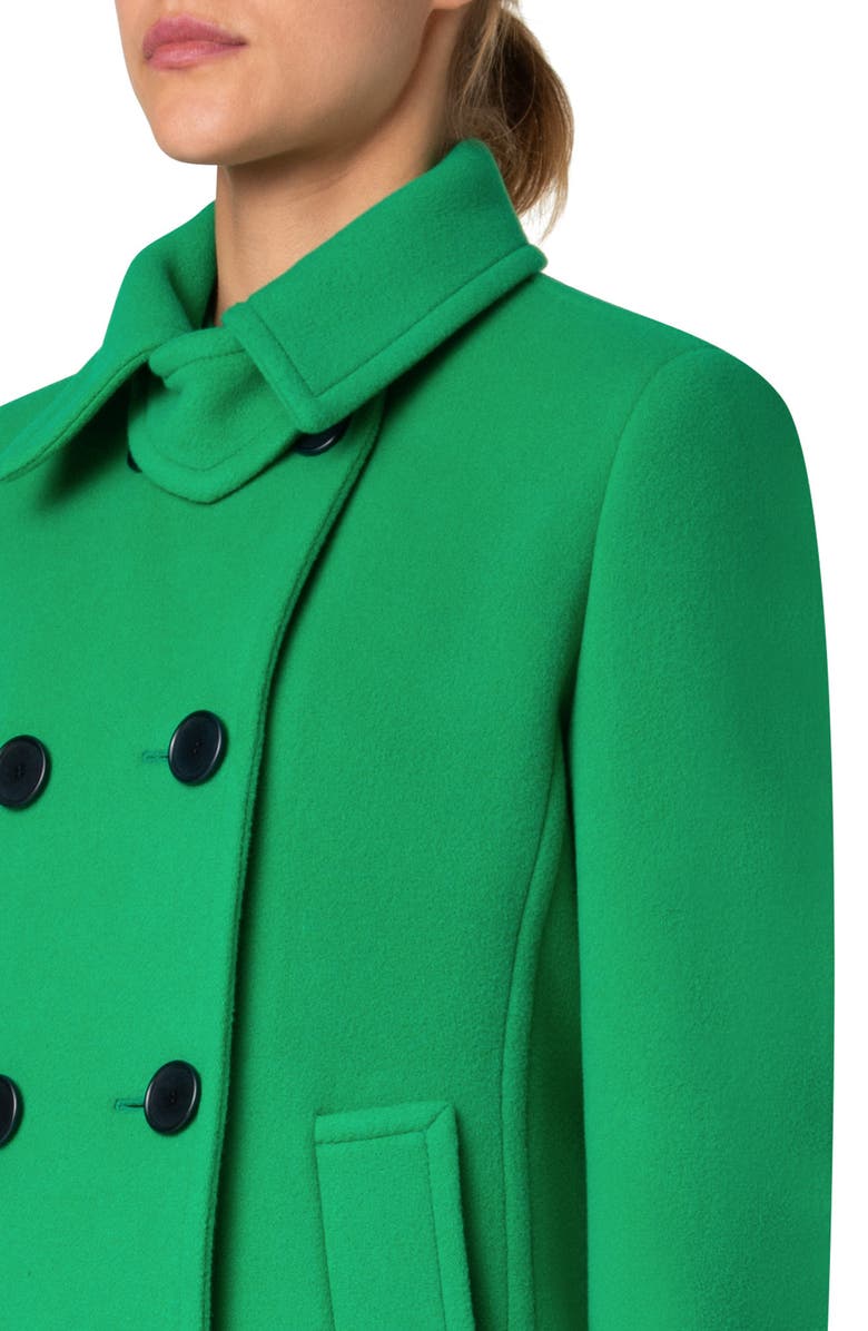 Akris punto Wool Blend Peacoat, Alternate, color, 