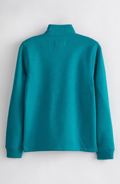 Nordstrom Kids' Quarter-zip Sweatshirt In Green Storm