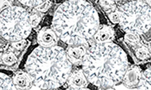 Suzy Levian Cubic Zirconia Starburst Drop Earrings