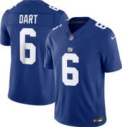 Nike Men's Nike Jaxson Dart Royal New York Giants Team Vapor F.U.S.E. Stitched Limited Jersey