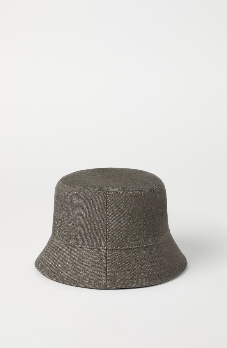 Brunello Cucinelli Bucket hat with logo, Alternate, color, Green