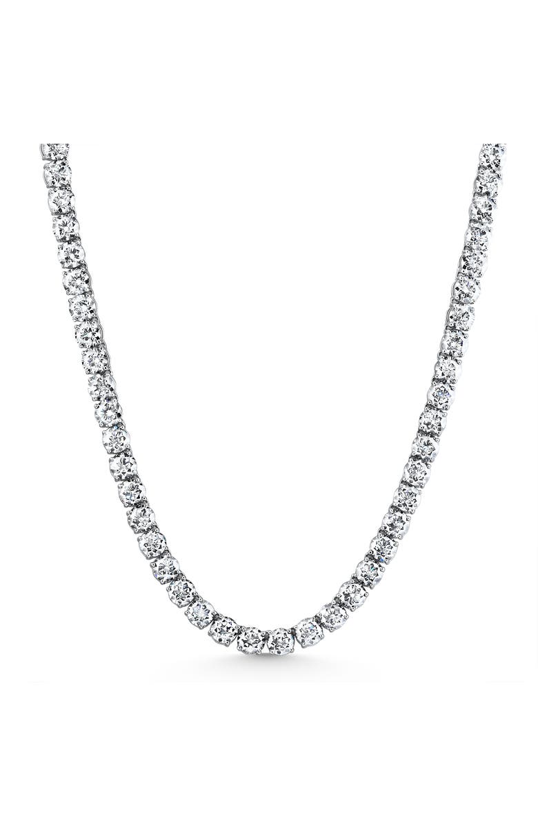 Bliss Diamond 40Ct Diamond Tennis Necklace 14k Gold 16.5" Lab Grown, Alternate, color, 