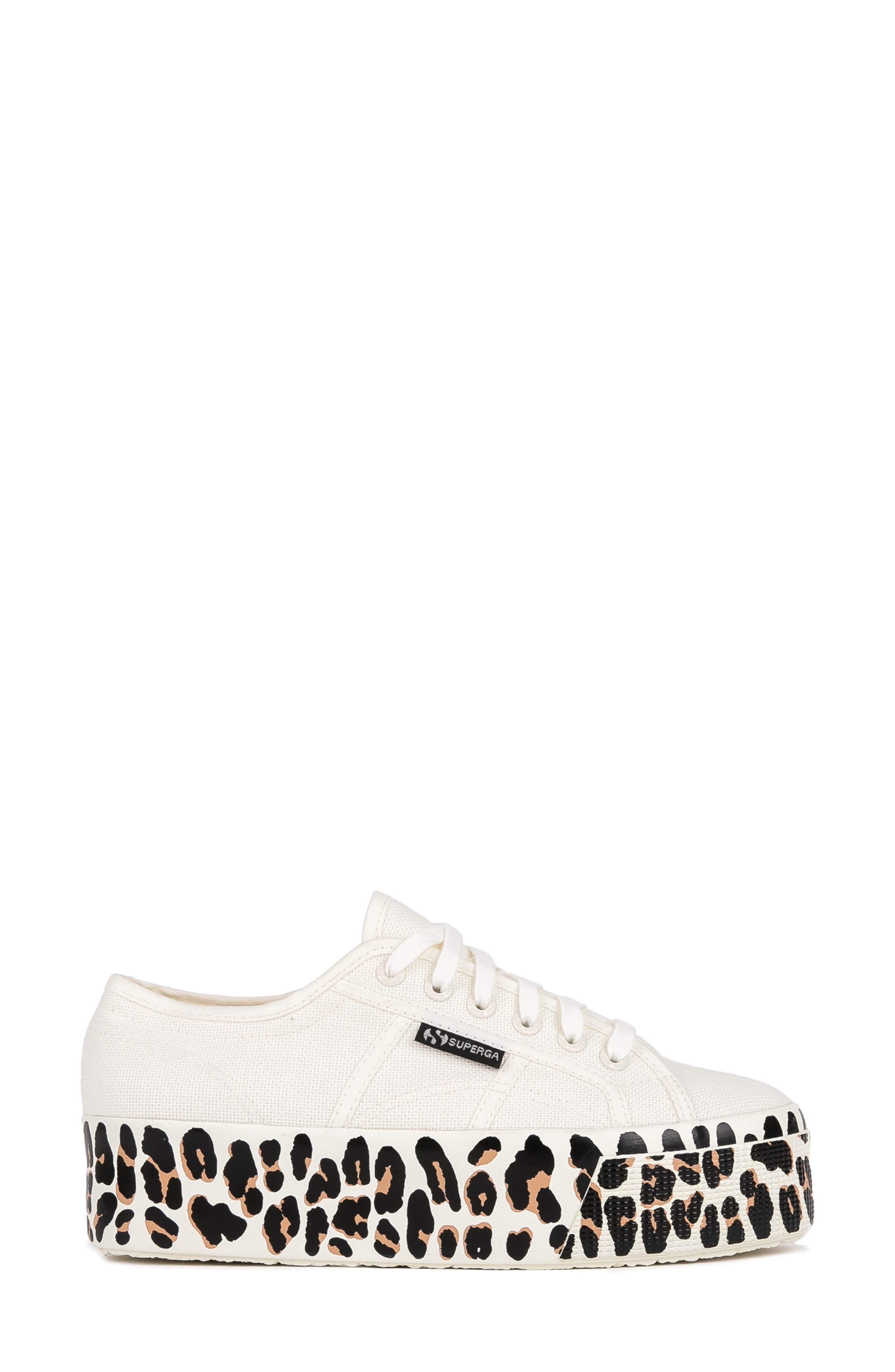 Superga 2790 Foxing Print Platform Sneaker, Alternate, color, 