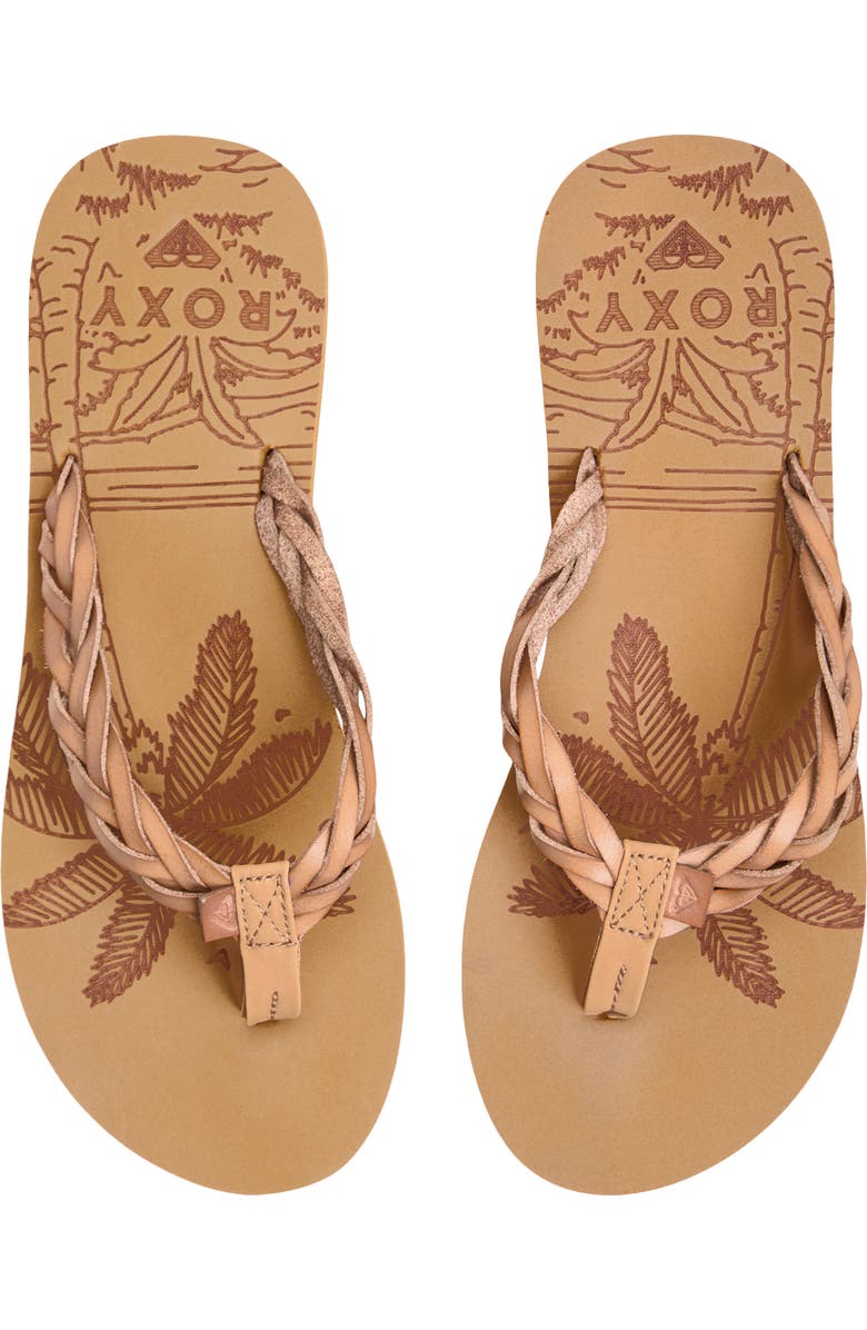 Roxy Feel Breezie Flip Flop, Alternate, color, Open Tan