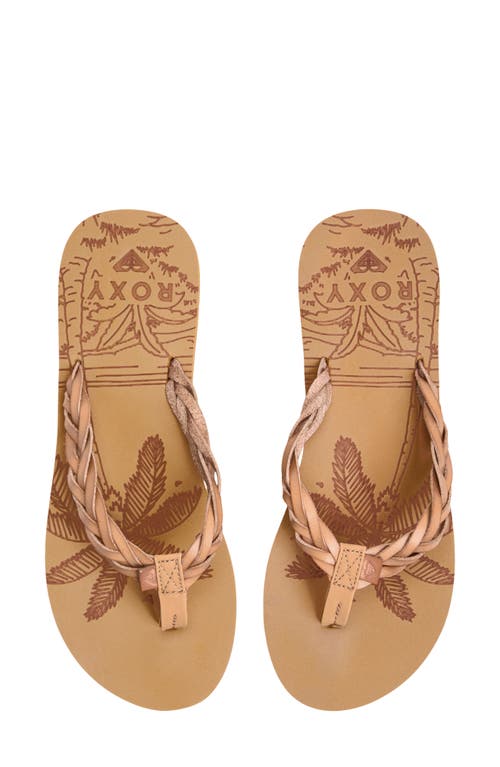 Roxy Feel Breezie Flip Flop In Open Tan