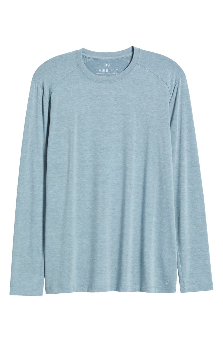 Free Fly Shade Long Sleeve T-Shirt, Alternate, color, Heather Slate Blue
