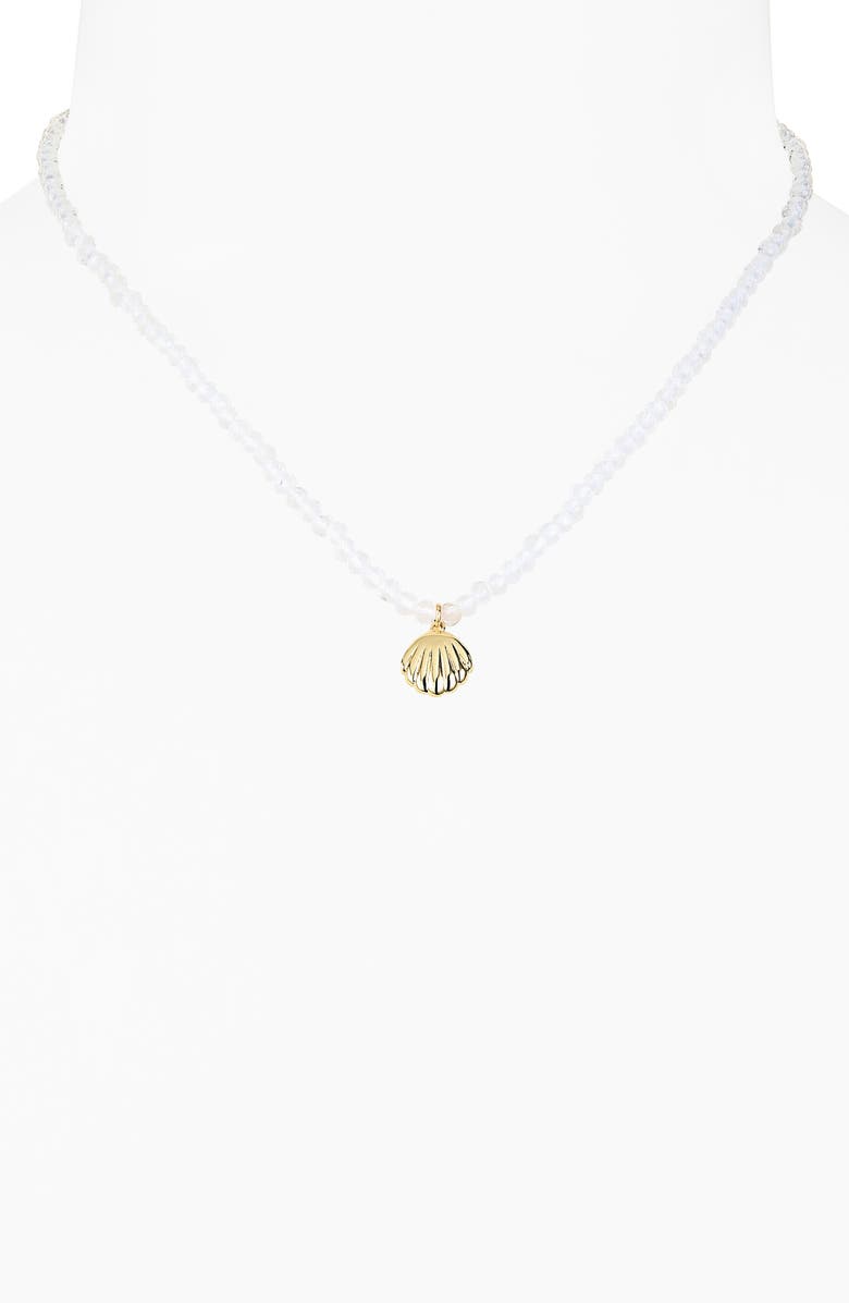 ARGENTO VIVO Shell Necklace, Alternate, color, Gold