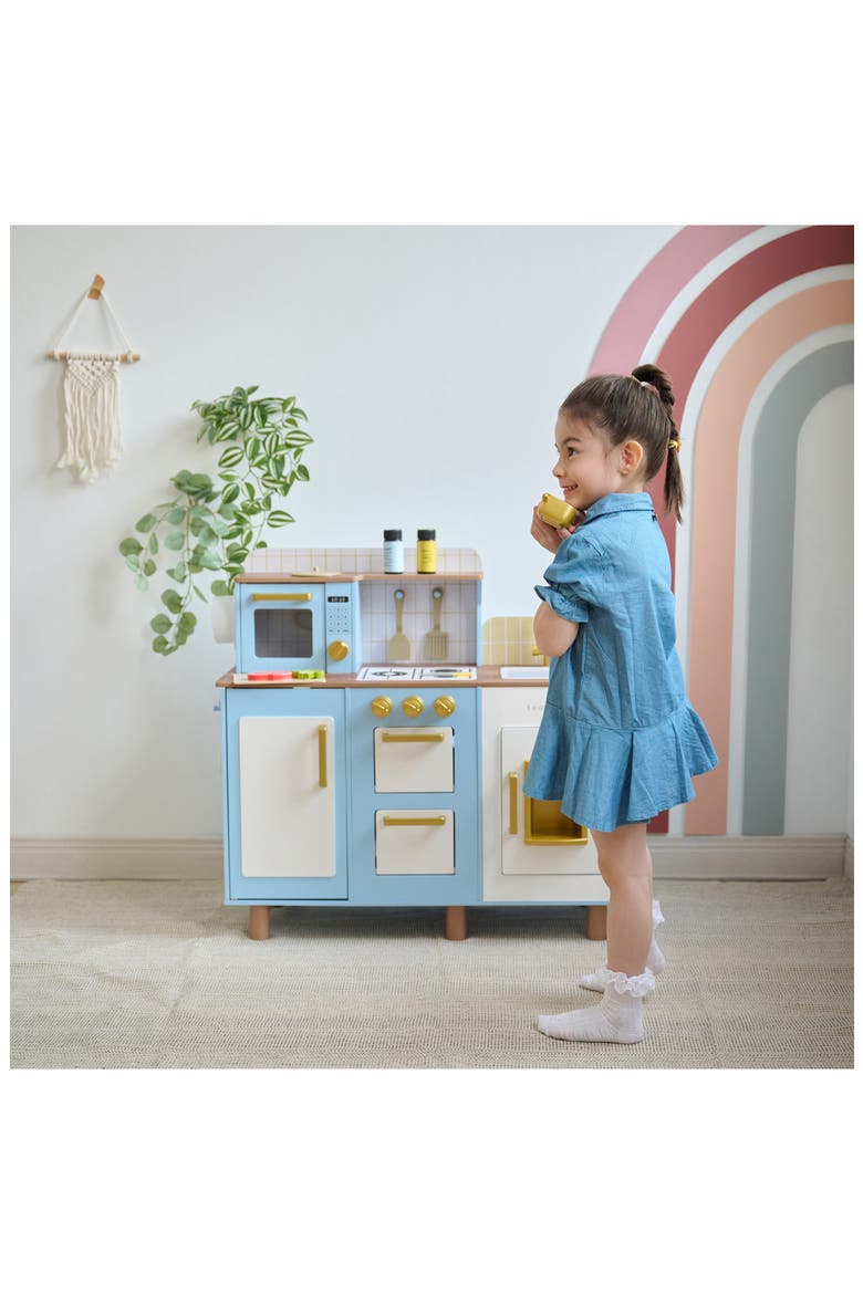 Little Chef Hampton Play Kitchen & Accessories, Alternate, color, BLUE