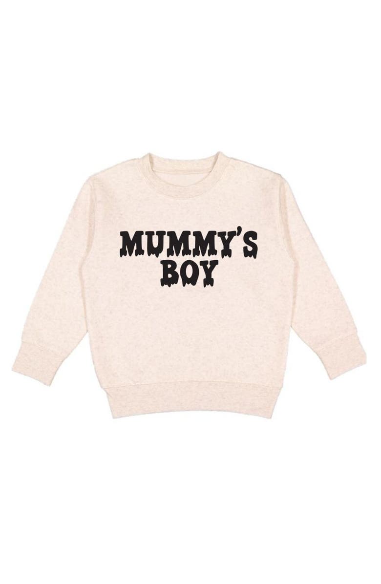 Sweet Wink Mummy's Boy Halloween Sweatshirt, Main, color, 