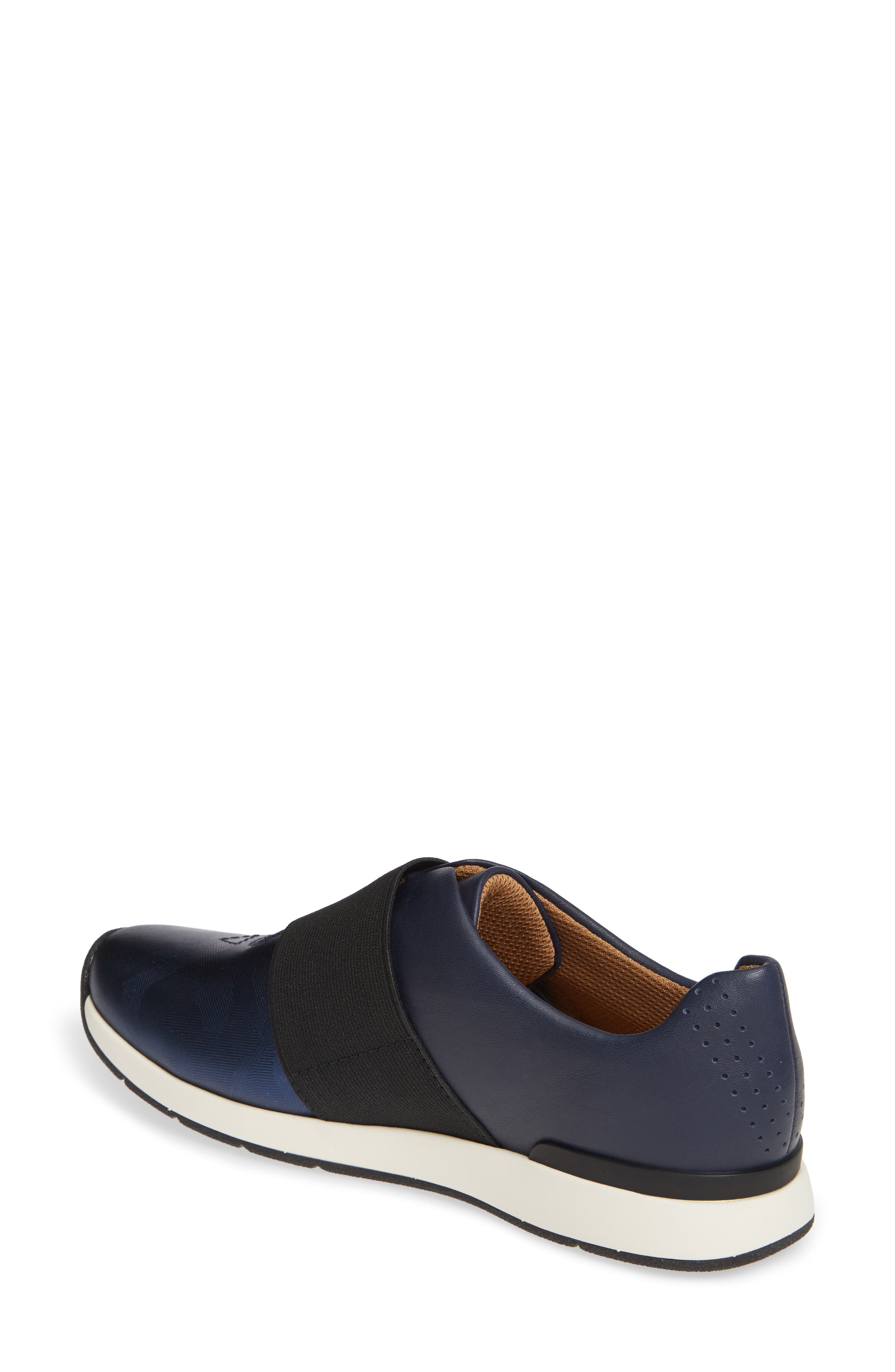 Vionic Codie Slip-On Sneaker, Alternate, color, NAVY CAMOUFLAGE LEATHER